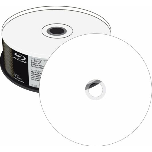 Mediarange BD-R 6X 25 gB Nyomtatható Felületű Blu-Ray Lemez - Cake (25) - MR512