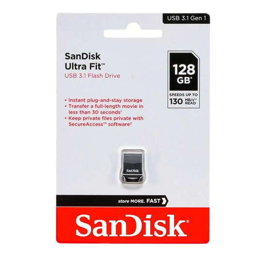 SanDisk Ultra Fit 3.1 128GB Pendrive USB 3.1 (130 Mb/S) - SDCZ430-128G-G46