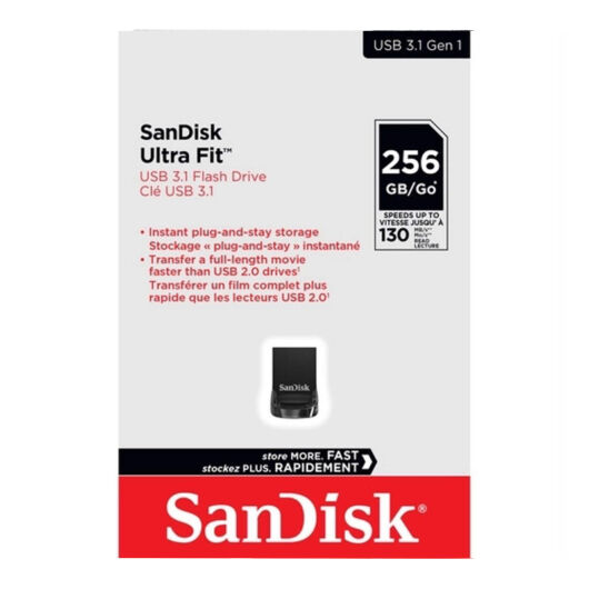SanDisk Ultra Fit 3.1 256GB Pendrive USB 3.1 (130 Mb/S) - SDCZ430-256G-G46