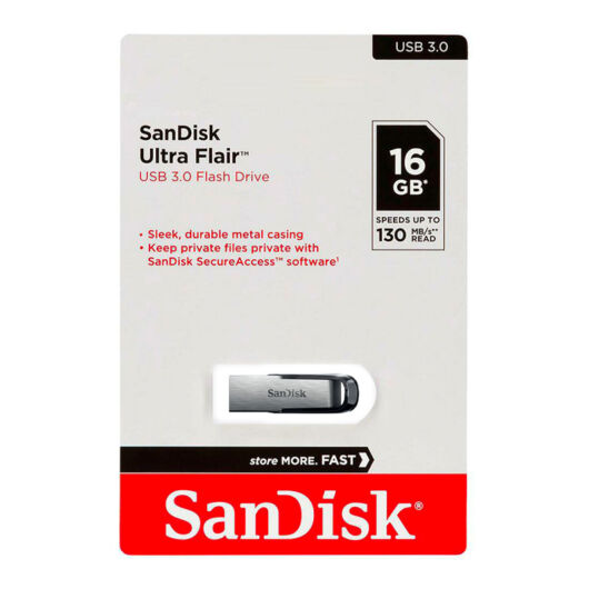 SanDisk Ultra Flair 16GB Pendrive USB 3.0 (SDCZ73-016G-G46) - SDCZ73_016G_G46