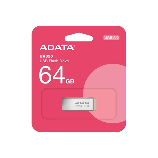 Adata UR350 64GB pendrive, USB 3.2 Gen1, fém/barna