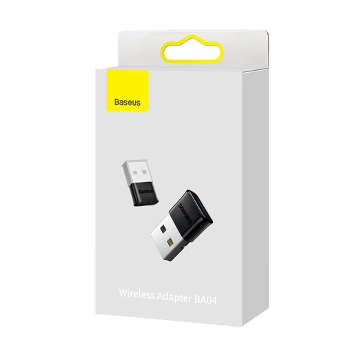 Baseus BA04 Bluetooth 5.1 adapter, fekete