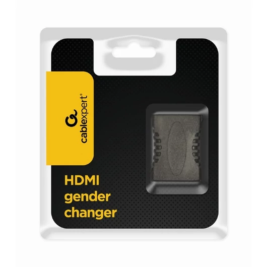 Gembird HDMI (anya) - HDMI (anya) toldó adapter aranyozott érintkezőkkel - fekete