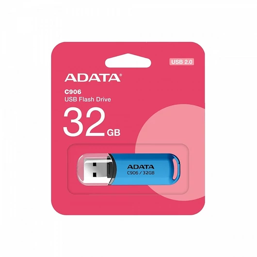 ADATA C906 pendrive 32GB USB 2.0 visszacsúsztatható fejjel - kék