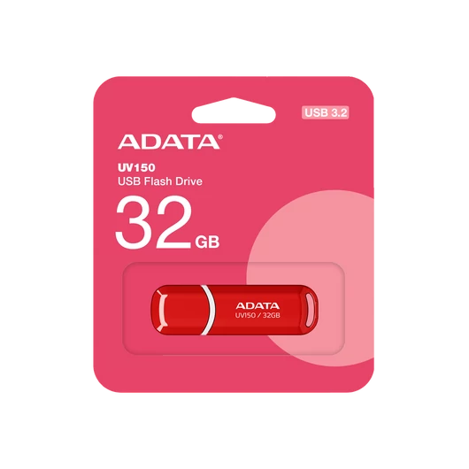 Adata UV150 Slim 32GB Pendrive USB 3.0 - Piros (AUV150-32G-RRD) - AUV150_32G_RRD