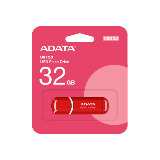Adata UV150 Slim 32GB Pendrive USB 3.0 - Piros (AUV150-32G-RRD) - AUV150_32G_RRD