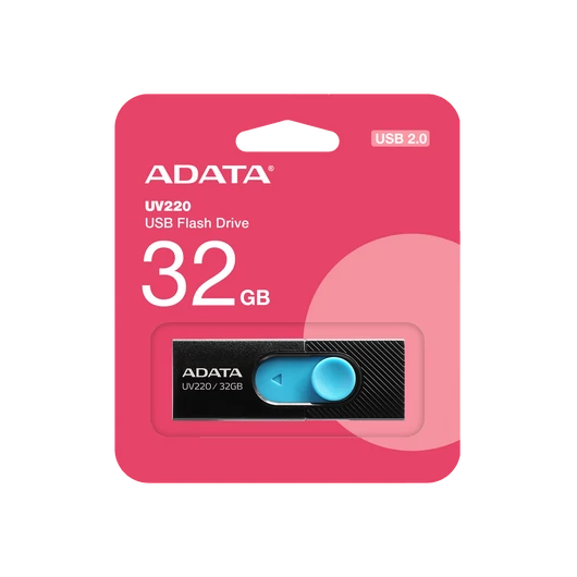 Adata UV220 64GB pendrive [USB 2.0] fekete-kék