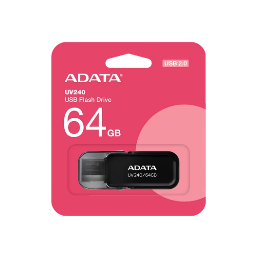 ADATA UV240 64GB Pendrive USB 2.0 - Fekete - AUV240-64G-RBK