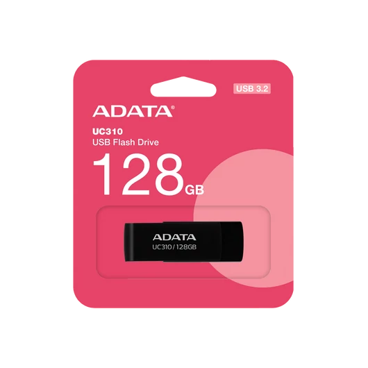 Adata UC310 128GB pendrive, USB 3.2 Gen1, fekete