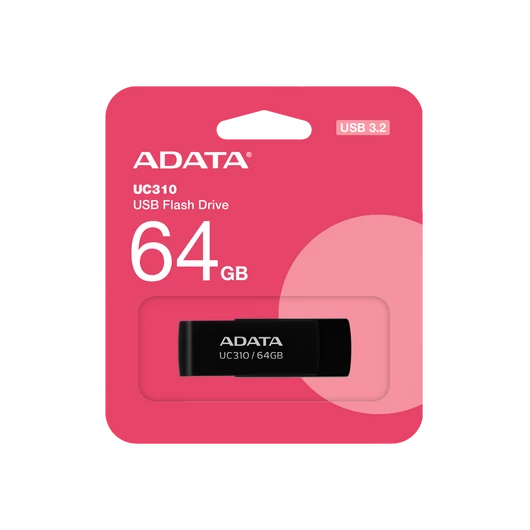 ADATA UC310 pendrive USB 3.2 Gen1 64GB - fekete