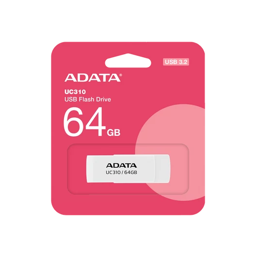 Adata UC310 64GB pendrive, USB 3.2 Gen1, fehér