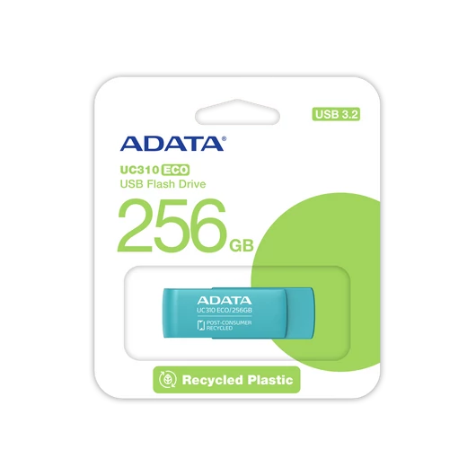 Adata UC310 256GB ECO pendrive, USB 3.2 Gen1, zöld