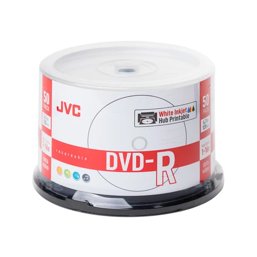 JVC DVD-R 16X Nyomtatható Lemez - Cake (50)