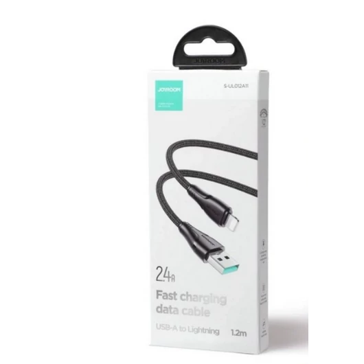 Joyroom Surpass Series Lightning kábel 2,4A 1,2m - fekete (S-UL012A11)
