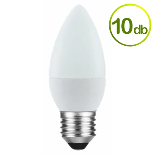 10db Helios E27 A37 LED izzó 6W 3000K 550lm 230V CSOMAG!