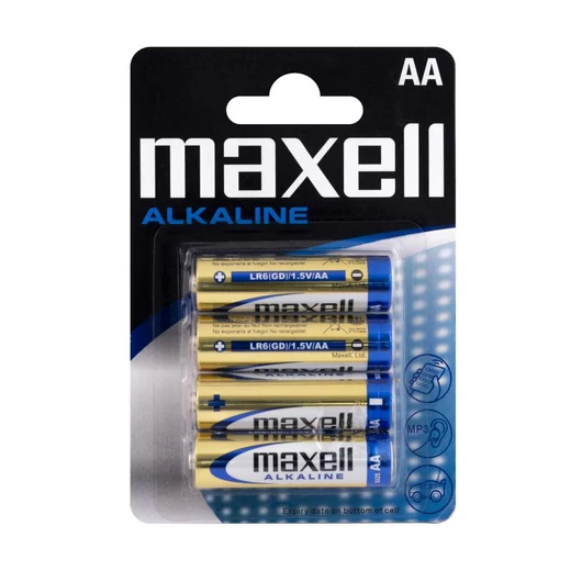 Maxell alkáli AA ceruzaelem LR06 1,5V 4 darabos kiszerelés