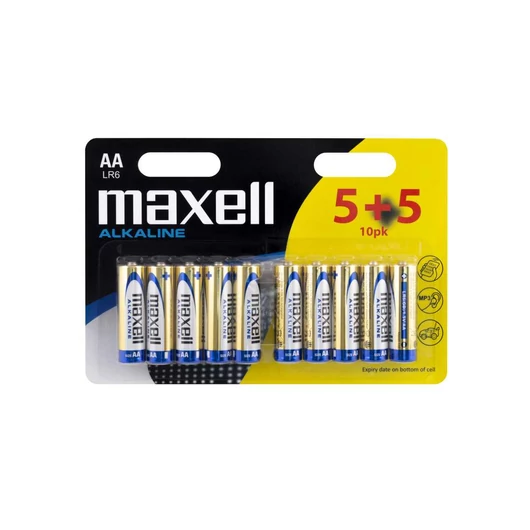 Maxell Alkáli AA ceruza elem LR06 1,5V 10 darabos kiszerelés