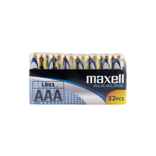Maxell Alkáli AAA elem LR03 32 darabos csomag