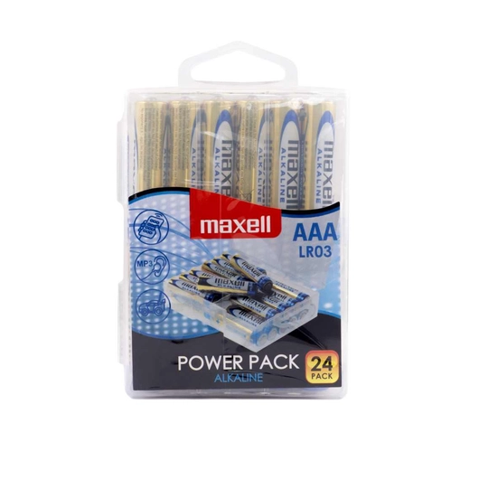 Maxell Alkáli AAA Power Pack Elem LR03 [24 Shrink]