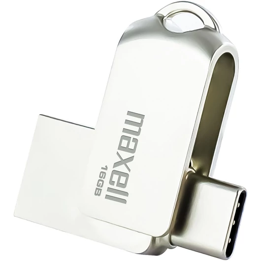 Maxell DUAL pendrive 16GB USB 3.0 és Type-C csatlakozóval - fém