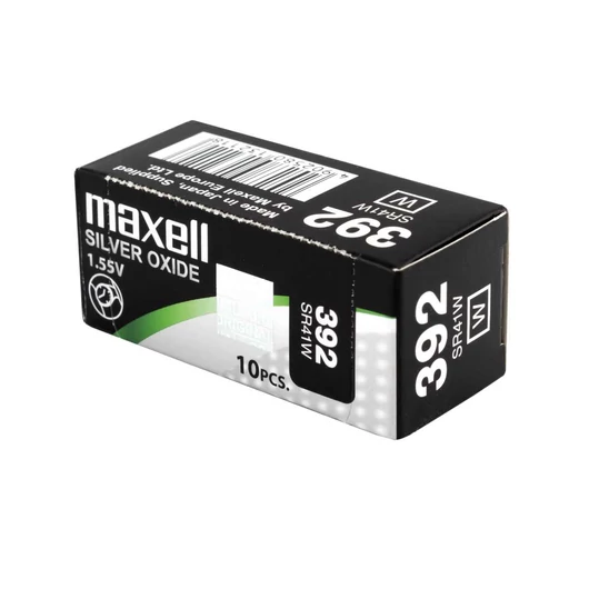 Maxell Ezüst-Oxid SR41W (392) Gombelem 1,55V - 1 db