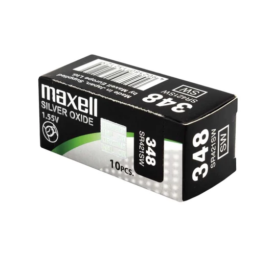 Maxell Ezüst-Oxid SR421SW (348) Gombelem - ezüst (1 db)
