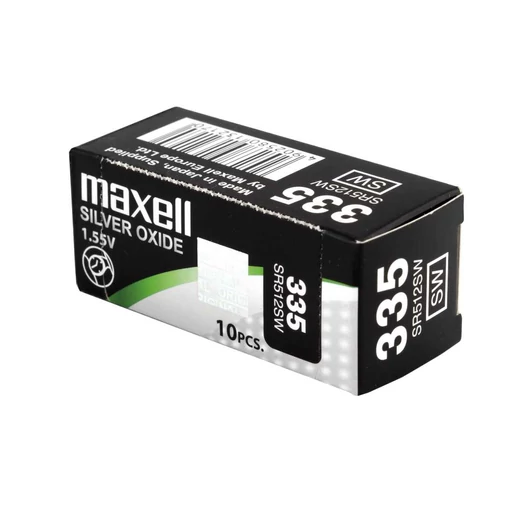 Maxell Ezüst-Oxid SR512SW (335) Gombelem 1,55V - 1 db