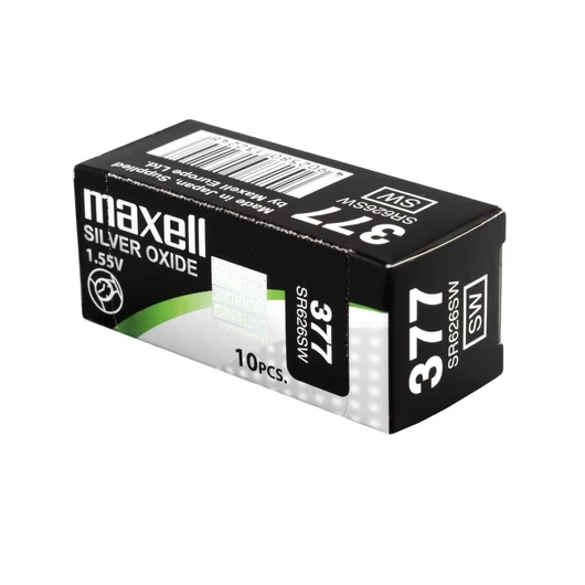 Maxell Ezüst-Oxid SR626SW (377) Gombelem - 1,55V