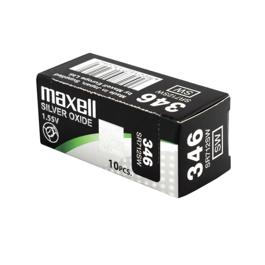 Maxell Ezüst-Oxid SR712SW (346) Gombelem - 1 db