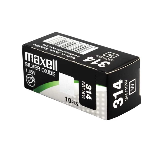 Maxell SR716W (314) ezüst-oxid gombelem 1,55V - 1 db