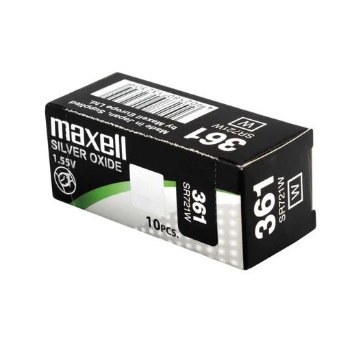 Maxell SR721W (361) ezüst-oxid gombelem 1.55V 55mAh - 1 db