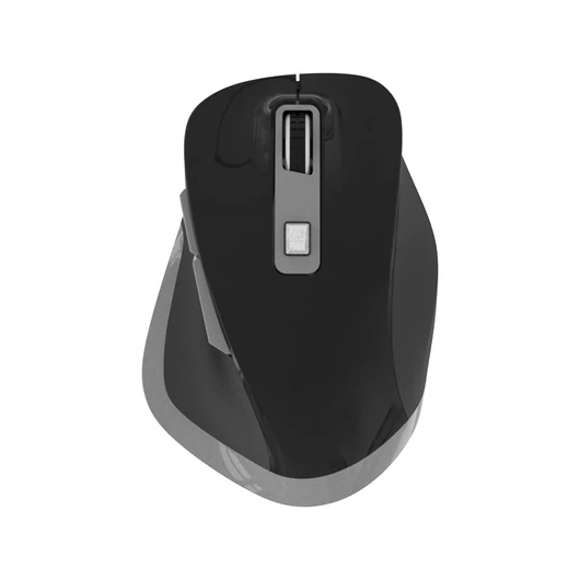 Omega vezeték nélküli újratölthető egér fekete/szürke  USB-C 800-1200-1600-2400 DPI