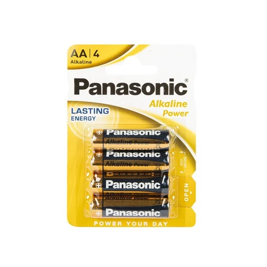 Panasonic Alkaline Power AA 1,5V alkáli ceruza elem - 4 darabos (LR6)