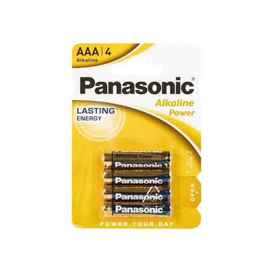 Panasonic Alkaline Power AAA 1,5V alkáli mikroelem LR03 - 4 darabos