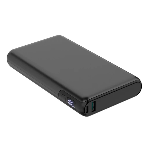 Platinet Polymer Power Bank külső akkumulátor 30000mAh 100W PD QC LED kijelzővel - fekete