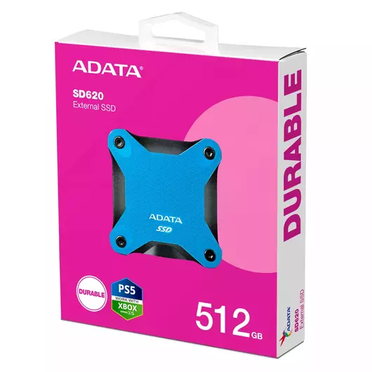 ADATA SD620 Külső SSD 512GB USB 3.1 Kék (520/460 MB/s)