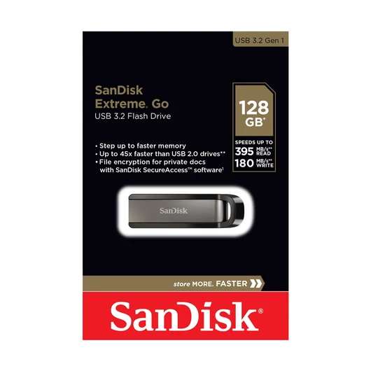 SanDisk Cruzer Extreme GO 128GB Pendrive USB 3.2 (395/180 MB/s)