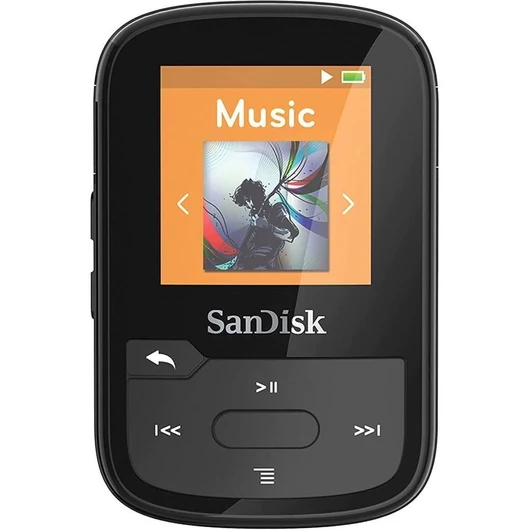 SanDisk MP3 Clip Sport Plus 32 GB Lejátszó, fekete