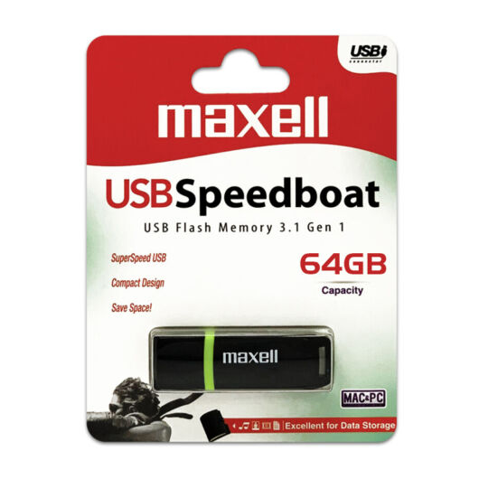 Maxell Speedboat 64GB Pendrive USB 3.1