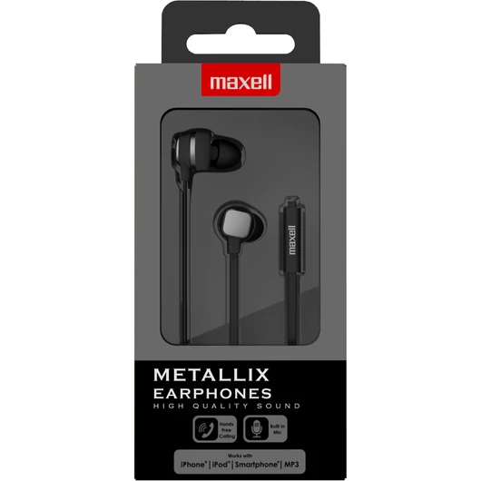 Maxell METALLIX Fülhallgató, Szürke