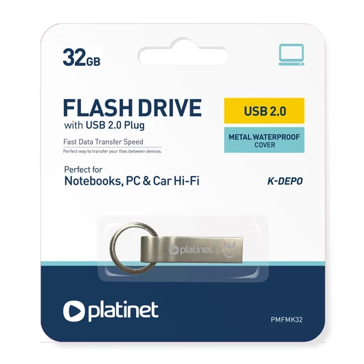  Platinet 132GB K-Depo Fém Házas Pendrive USB 2.0 44850