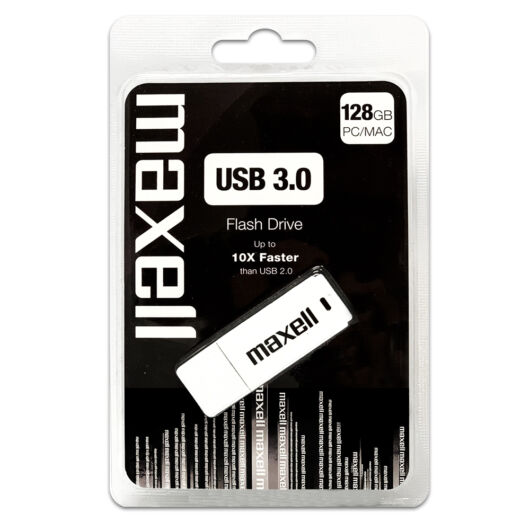 Maxell 128GB Pendrive USB 3.0 - White 