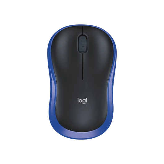 Logitech M185 vezeték nélküli egér 1600 dpi - kék/fekete