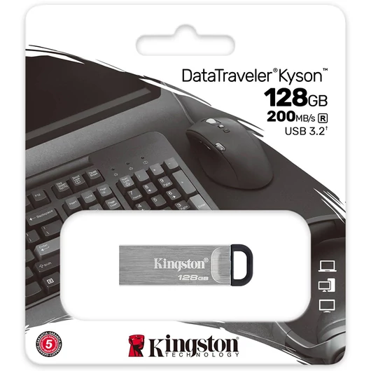 Kingston DataTraveler Kyson pendrive 128GB USB 3.2 Gen1 - ezüst