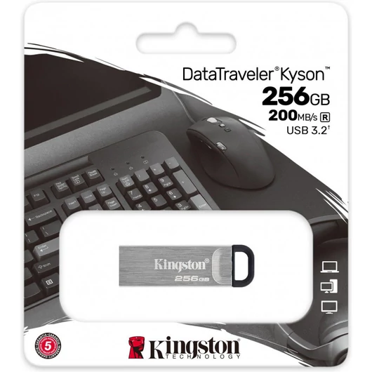 Kingston DataTraveler Kyson pendrive 256GB USB 3.2 Gen1 - ezüst