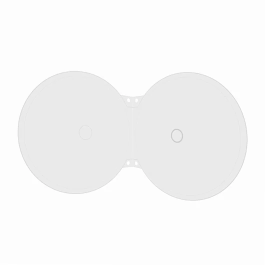 BOX86-2 CD Tok 5,2 mm Slim Shell Dupla Clear (Mediarange)