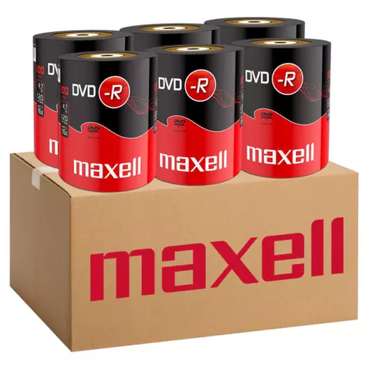 Maxell DVD-R 16X Lemez - Shrink (100) 6db-os CSOMAG!