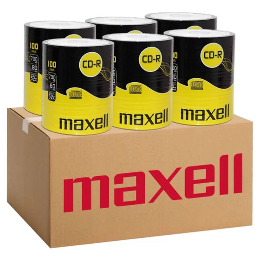 Maxell CD-R lemez 52X 700MB - 6db shrink csomagolásban