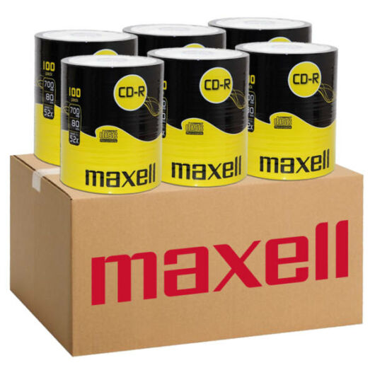 Maxell CD-R 52X Lemez - Shrink (100) 6db-os CSOMAG!