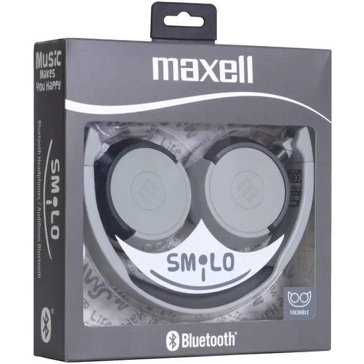 304015.00.CN MAXELL SMILO HP-BT400 Bluetooth Fülhallgató Szürke